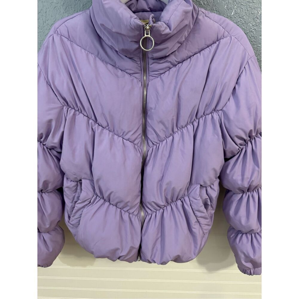Judith March Purple Puffer Jacket - Picture 3 of 8